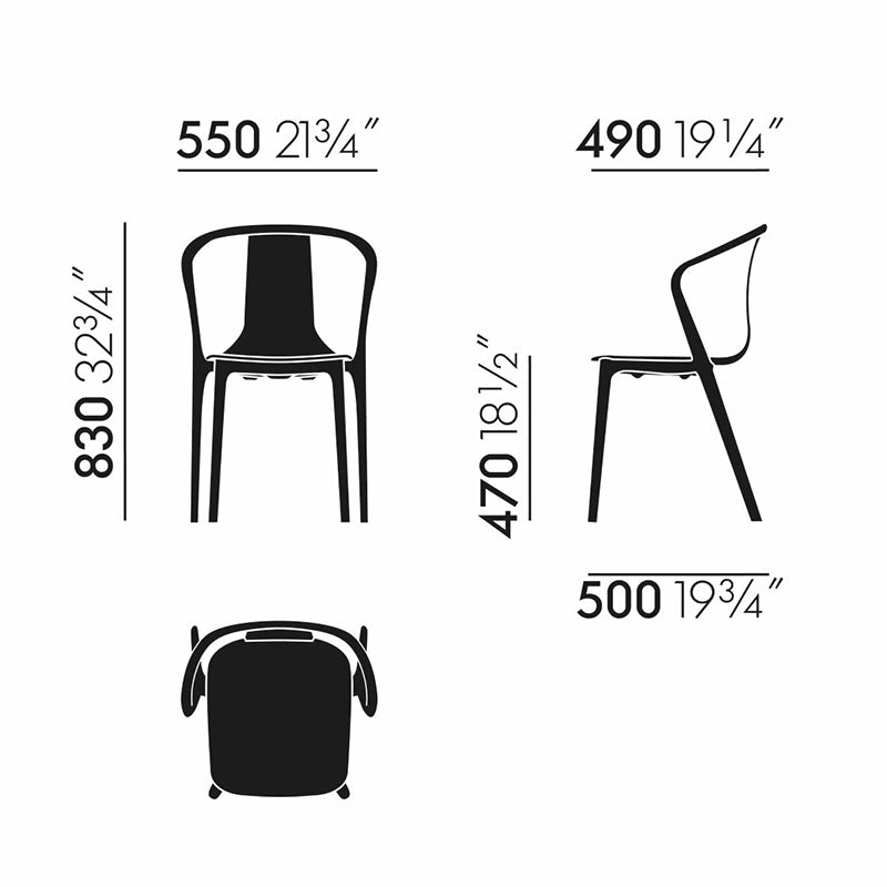 Vitra（ヴィトラ）Belleville Armchair(ベルヴィル アームチェア)プラスチック